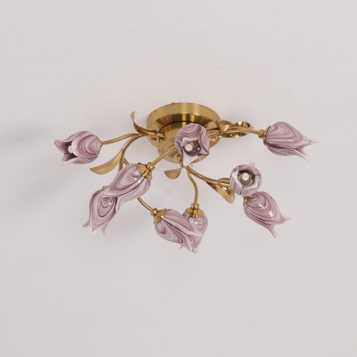 Vathaos Tulip Serenade Glass Ceiling Lamp