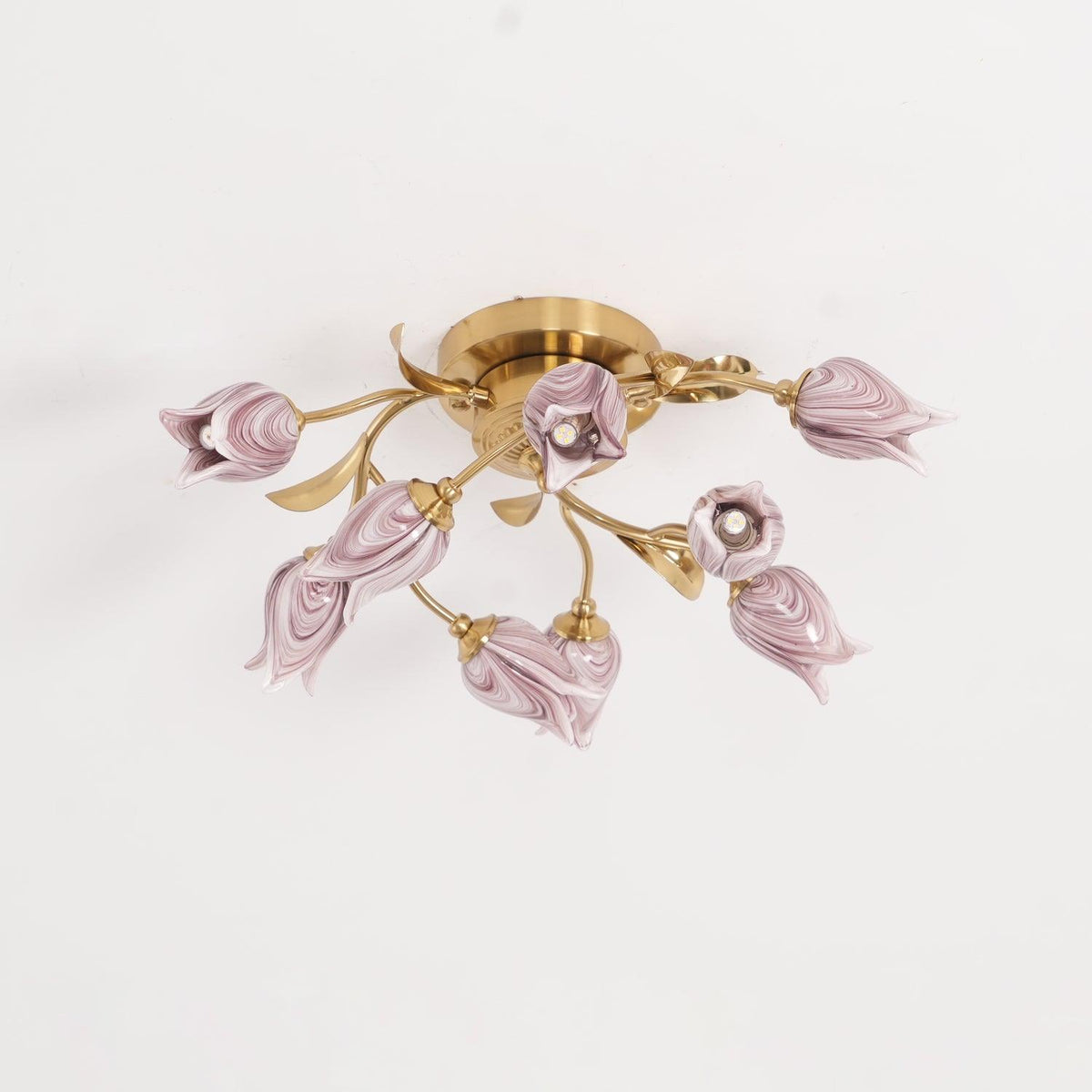 Vathaos Tulip Serenade Glass Ceiling Lamp