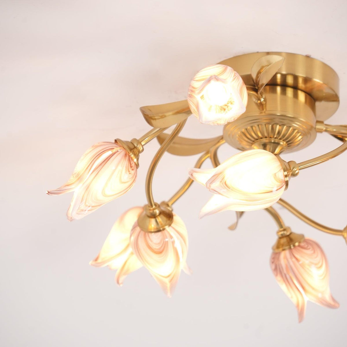 Vathaos Tulip Serenade Glass Ceiling Lamp