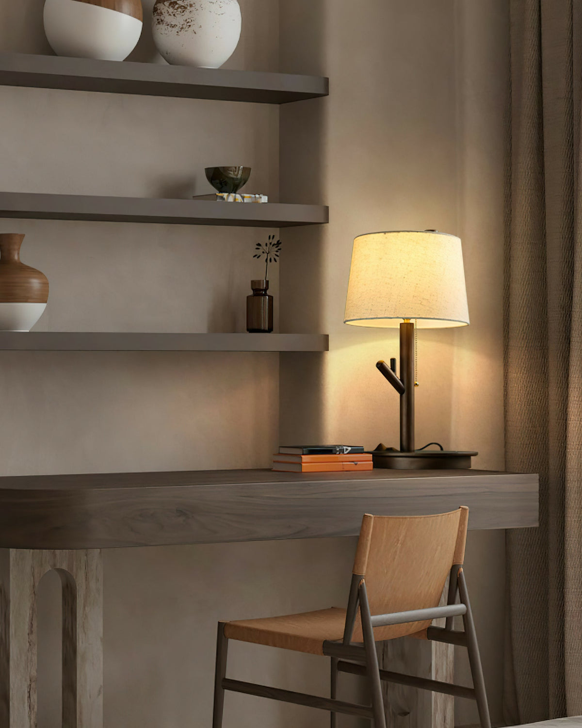 Branch Rustic Wood Table Lamp
