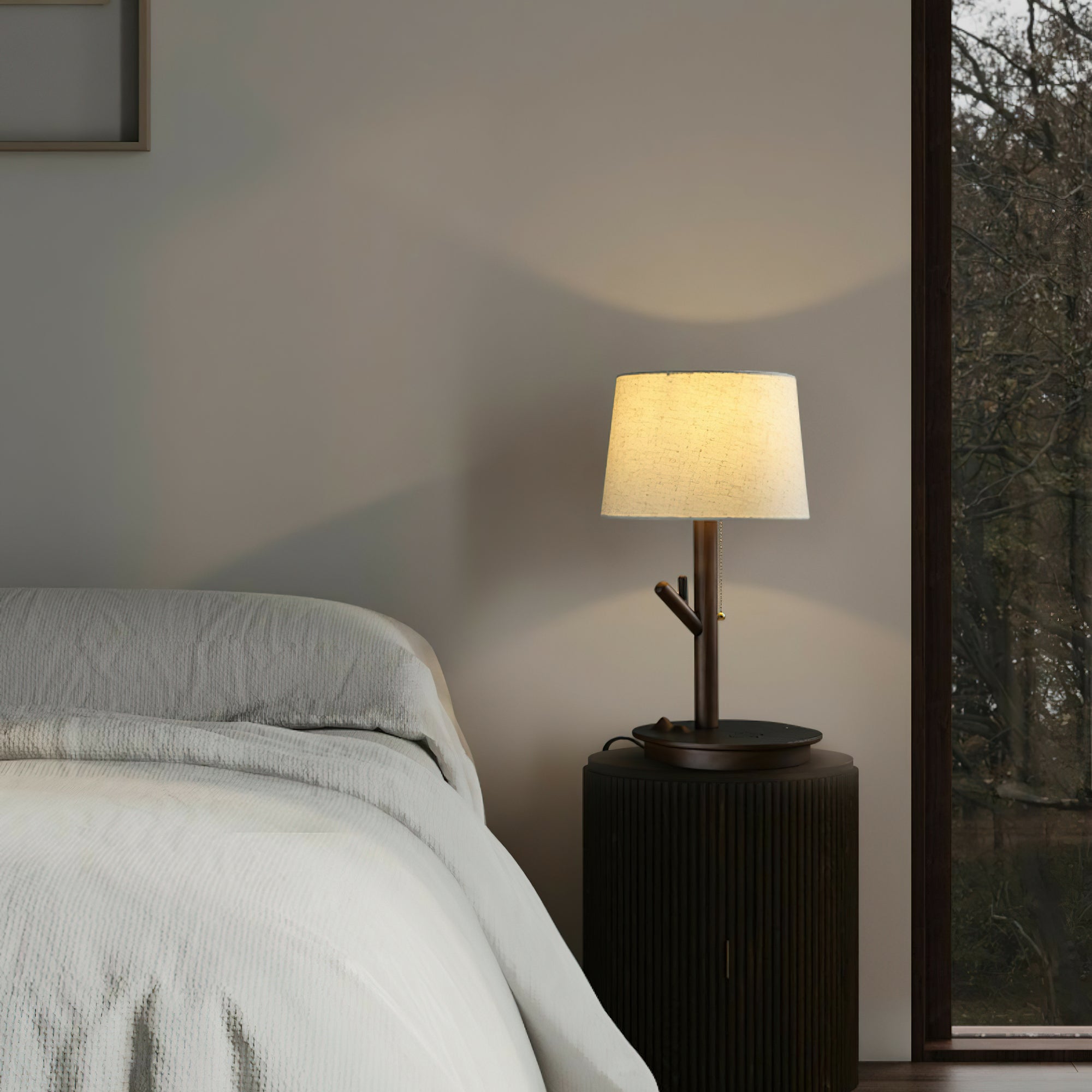 Branch Rustic Wood Table Lamp