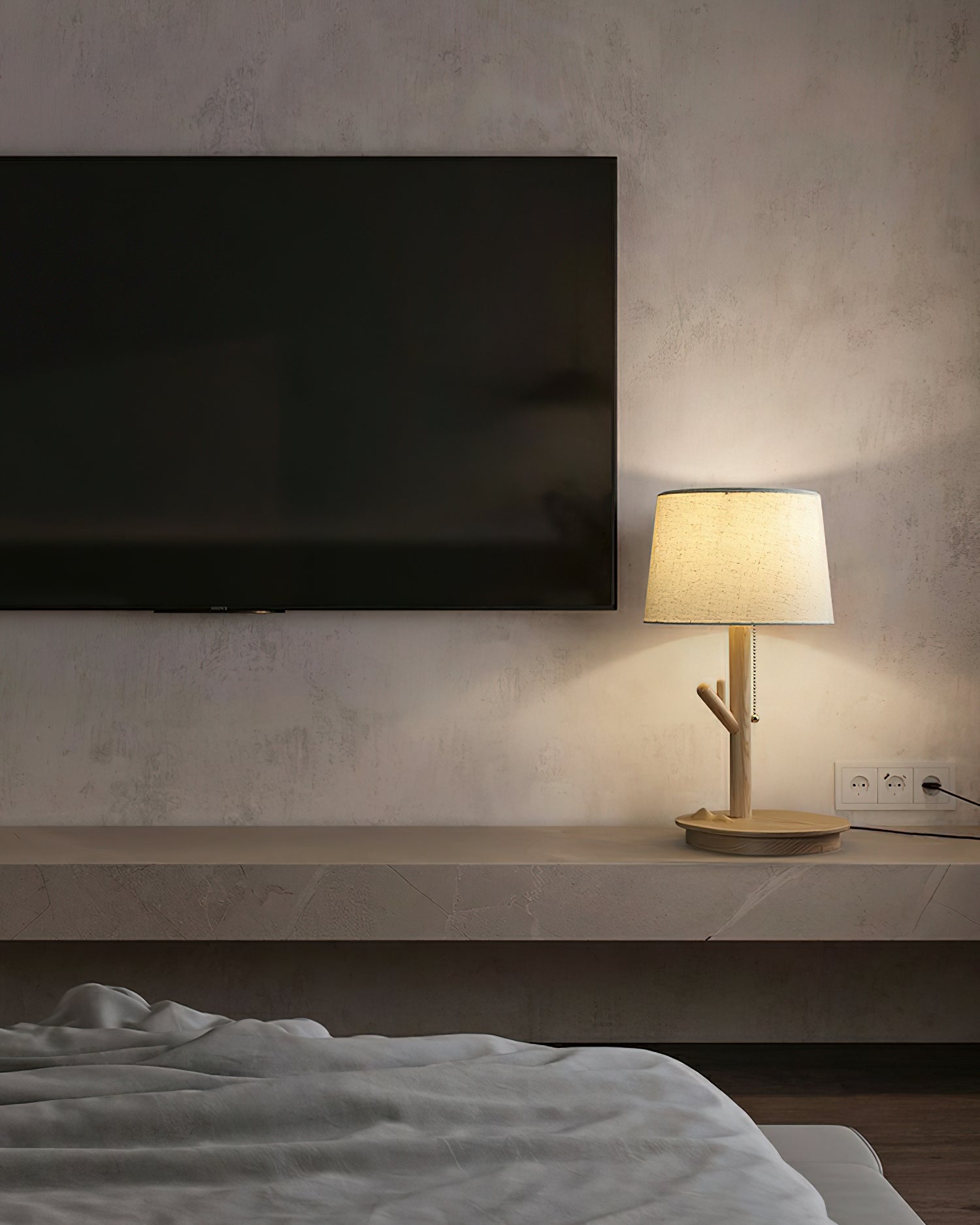 Branch Rustic Wood Table Lamp