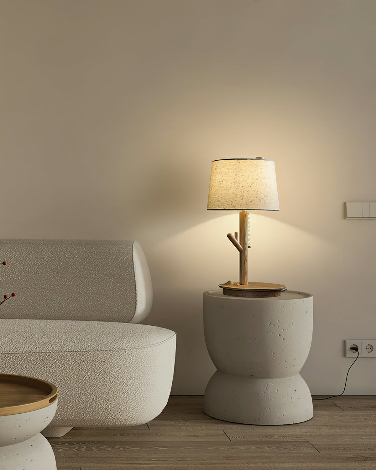 Branch Rustic Wood Table Lamp