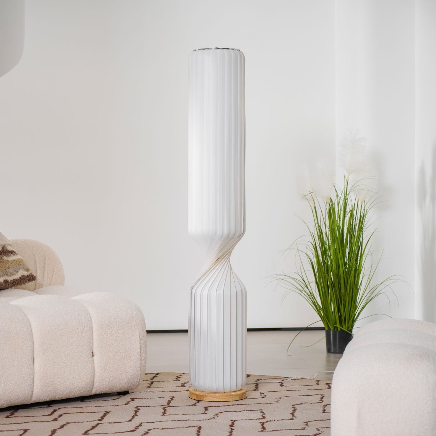 Oraeoril Modern PVC Floor Lamp