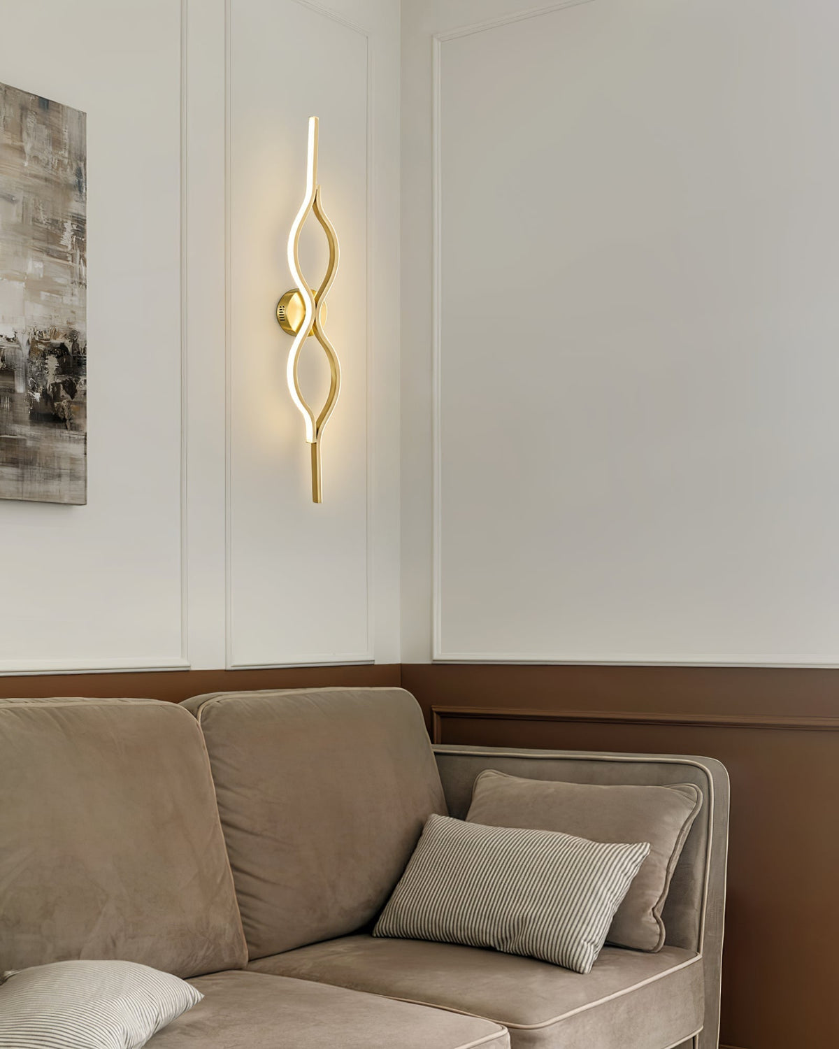 Myvenen Classic Twist Brass Wall Light