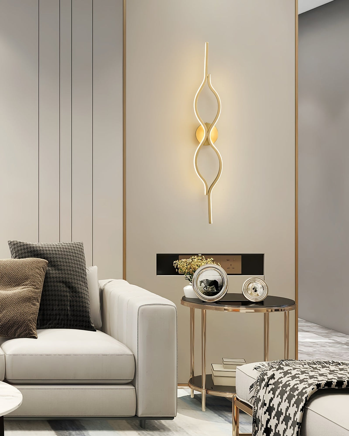 Myvenen Classic Twist Brass Wall Light