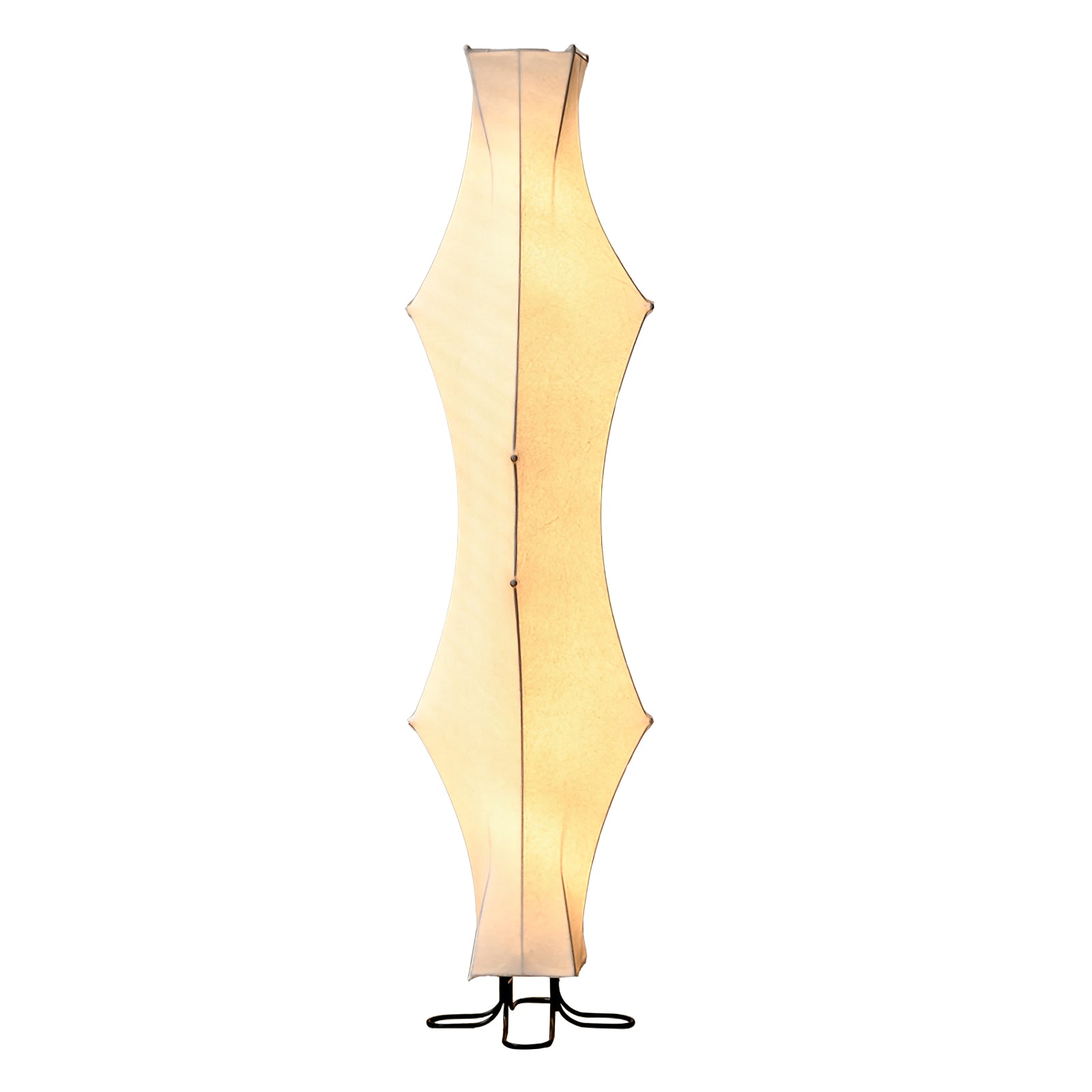 Vela Twist Silk Floor Lamp