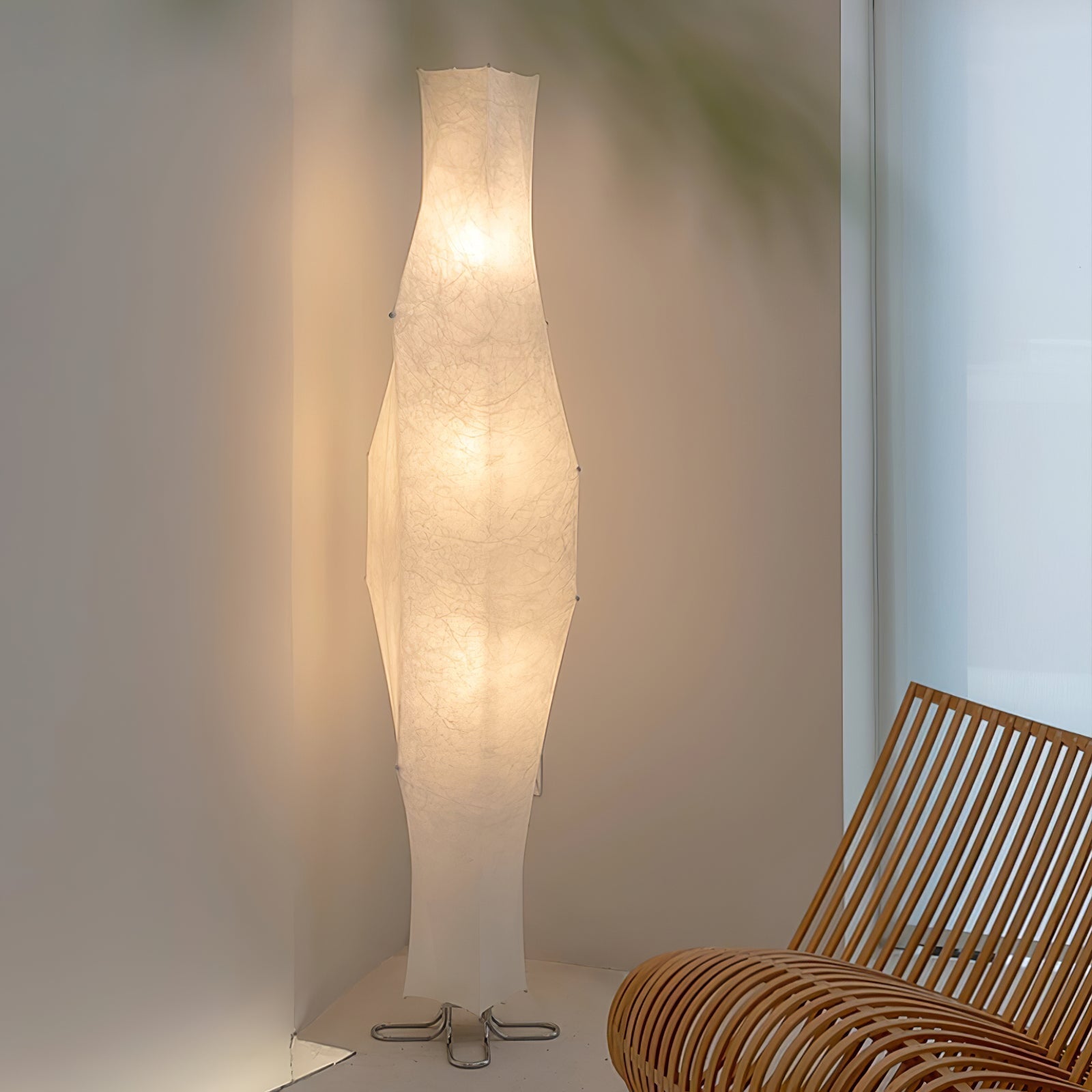 Vela Twist Silk Floor Lamp