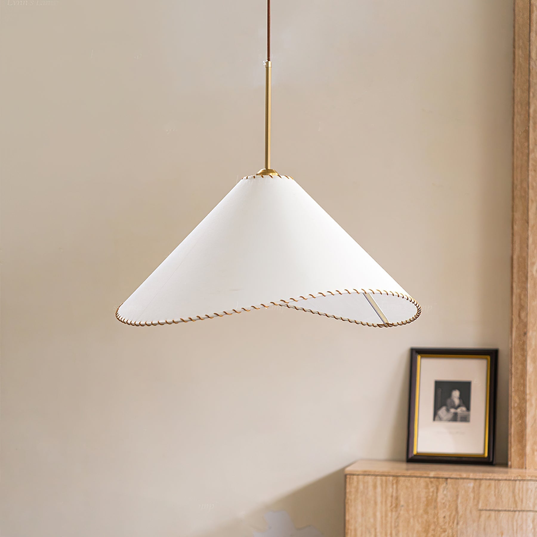 Aursoreth Nordic Twisted Shade Fabric Pendant Lamp