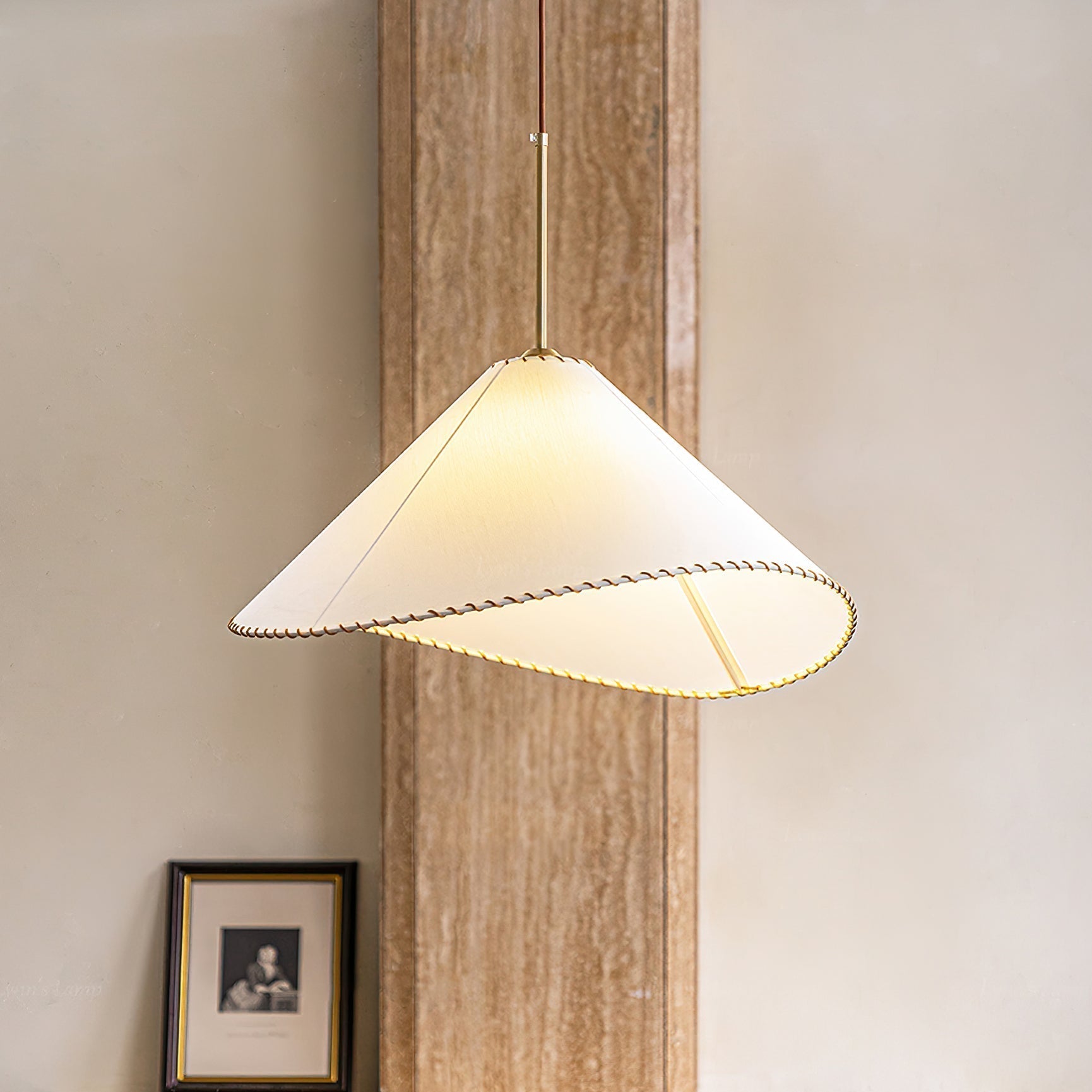 Aursoreth Nordic Twisted Shade Fabric Pendant Lamp