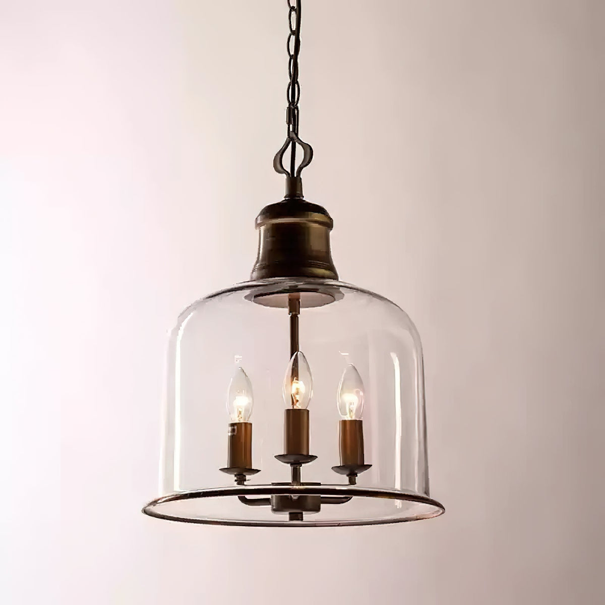 Sysolion Vintage Elegance Glass Pendant Lamp