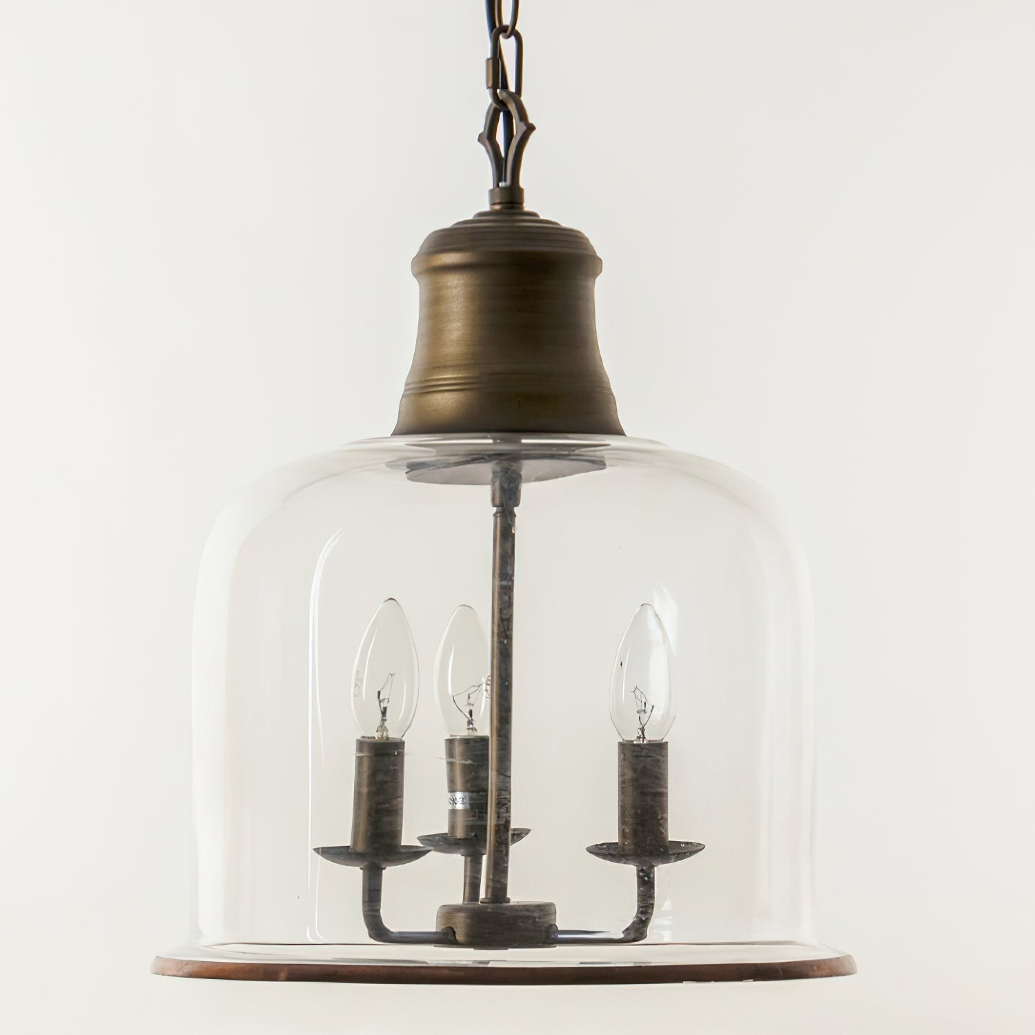 Sysolion Vintage Elegance Glass Pendant Lamp - Neutral Decor