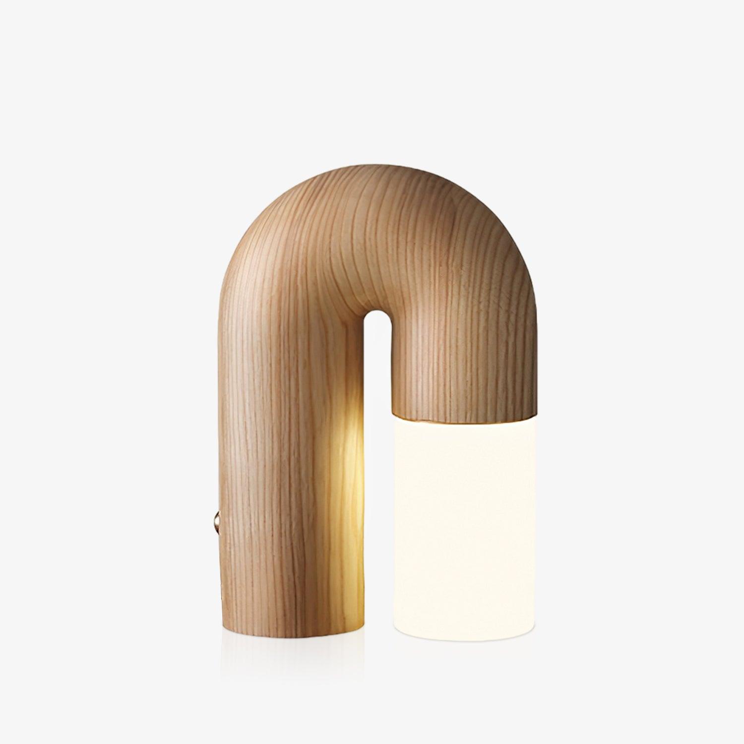 Arch Fashion Wood Table Lamp