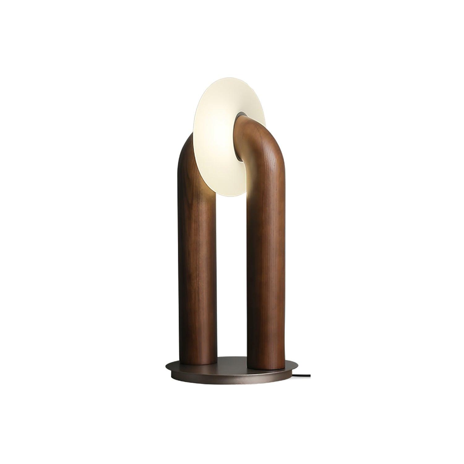 Elvelelia Vintage Wood Table Lamp