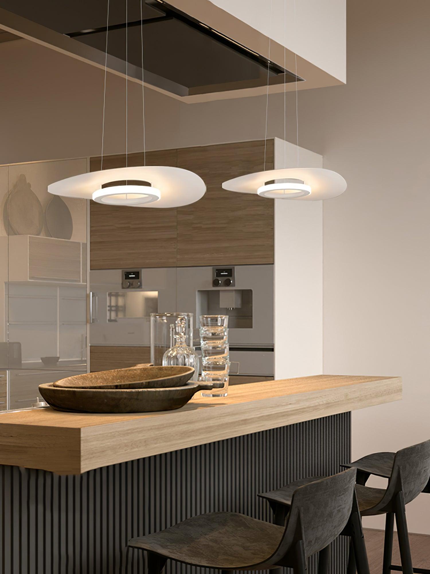 Woka Pendant Lamp Aluminum UFO Ring Minimalist
