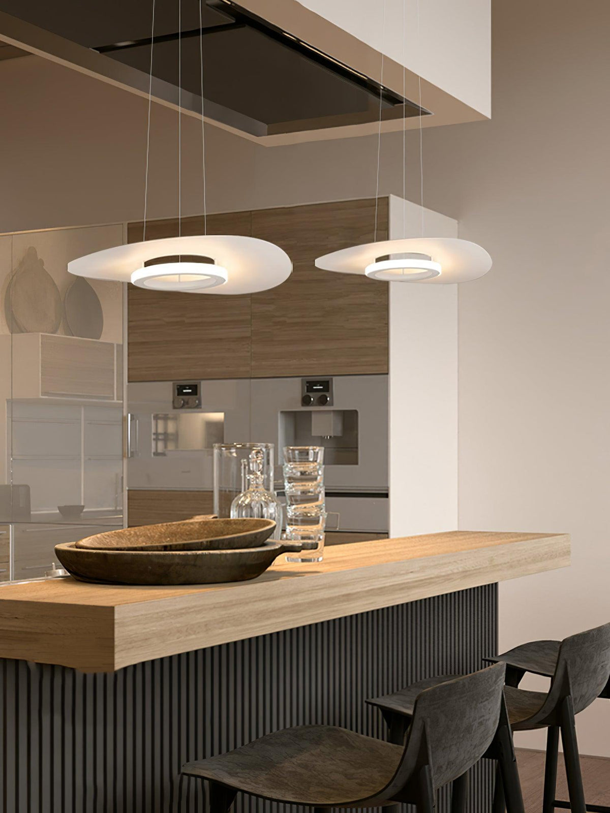 Woka Pendant Lamp Aluminum UFO Ring Minimalist