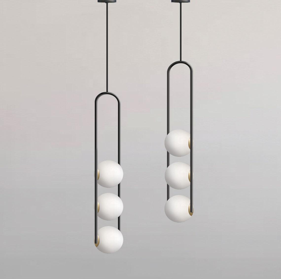 Evelaris Modern Minimalist Nordic Art Glass Pendant Lamp