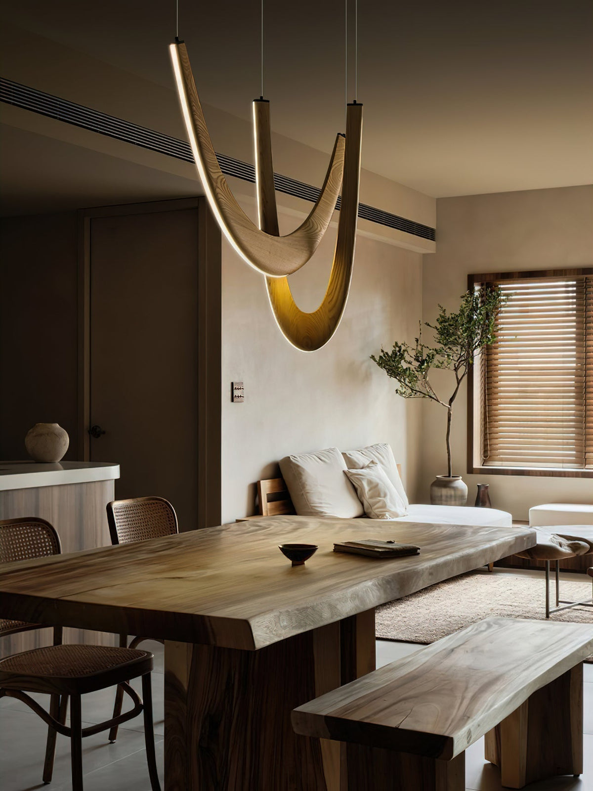 Aldaaine Wooden Pendant Lamp