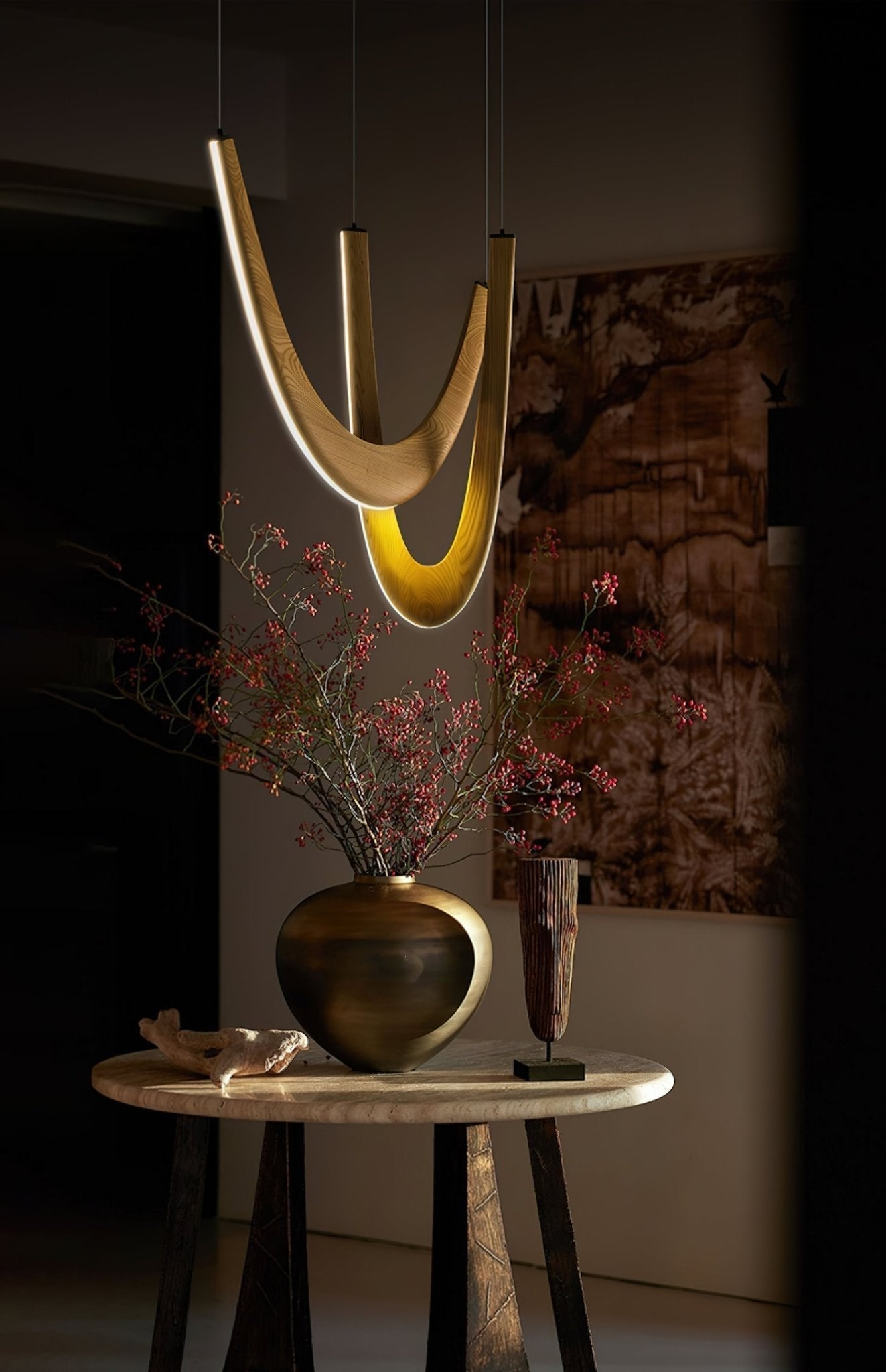 Aldaaine Wooden Pendant Lamp