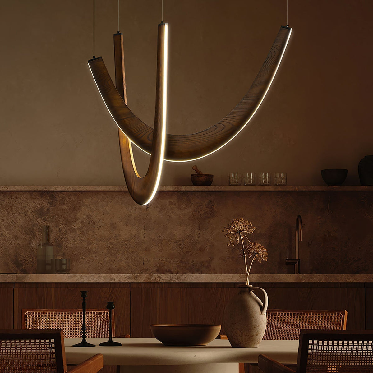 Aldaaine Wooden Pendant Lamp