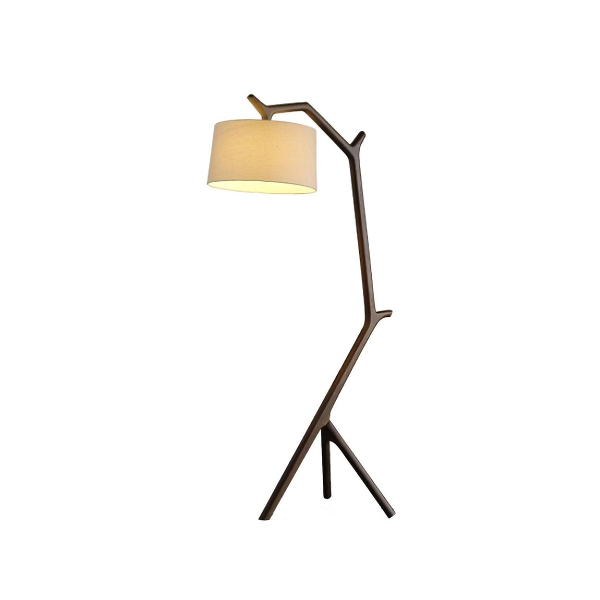 Ulmiril Rustic Wood Floor Lamp