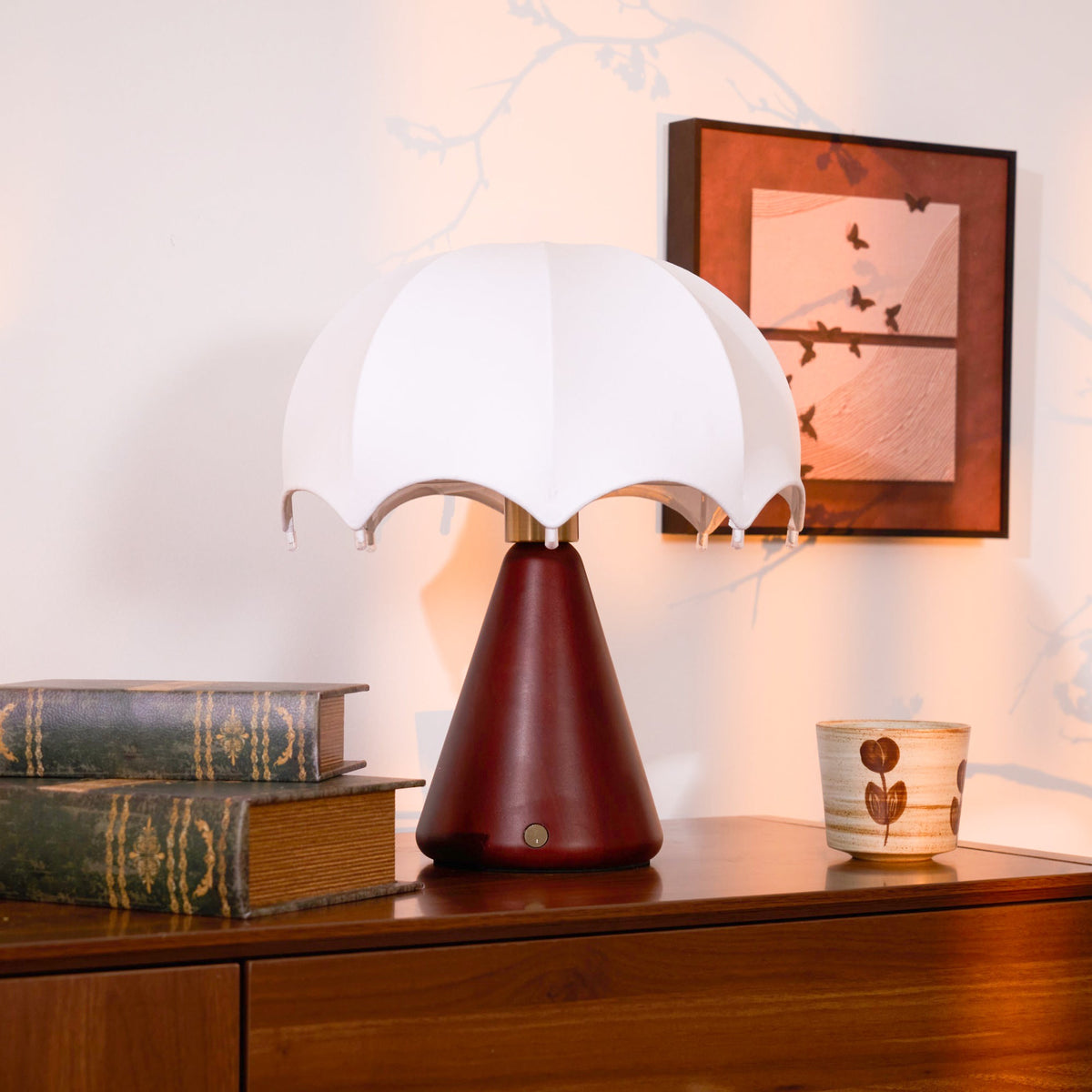 Parasol Wooden Table Lamp