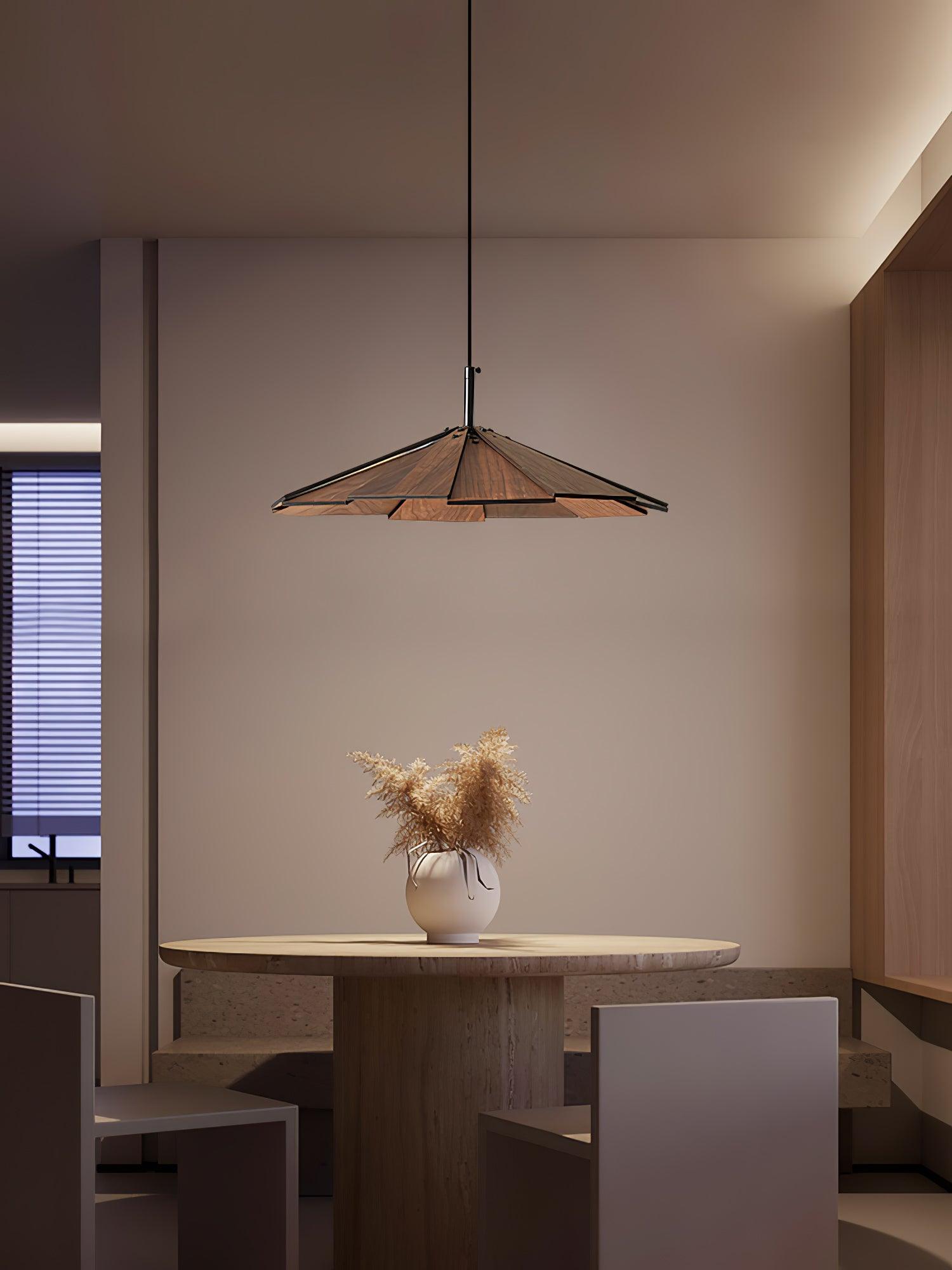 Woodura Umbrella Wooden Pendant Light