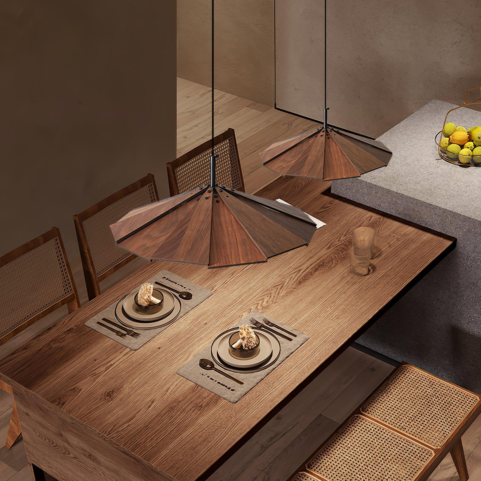 Woodura Umbrella Wooden Pendant Light