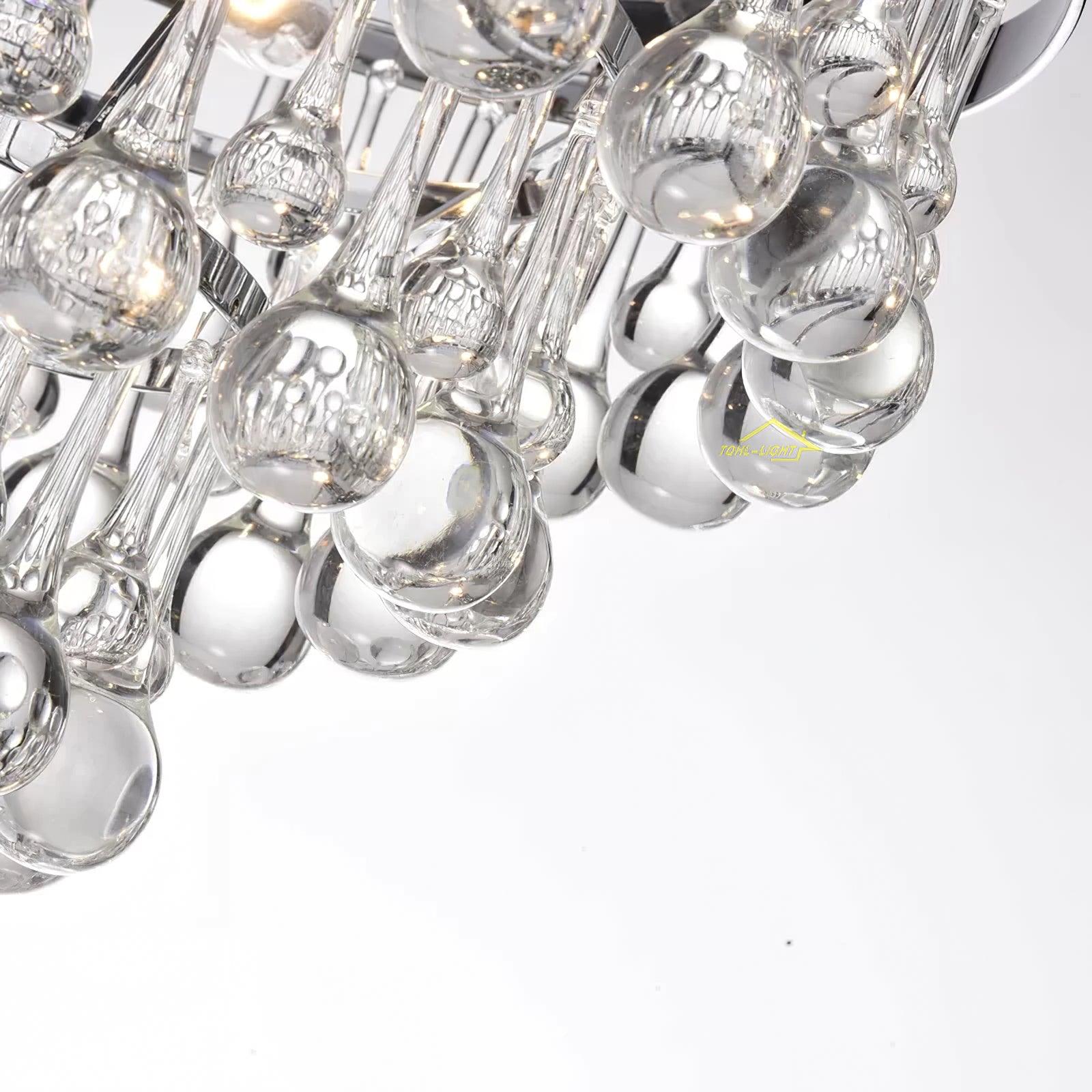 Avelis Postmodern Luxury Unique Tiered Crystal Chandelier