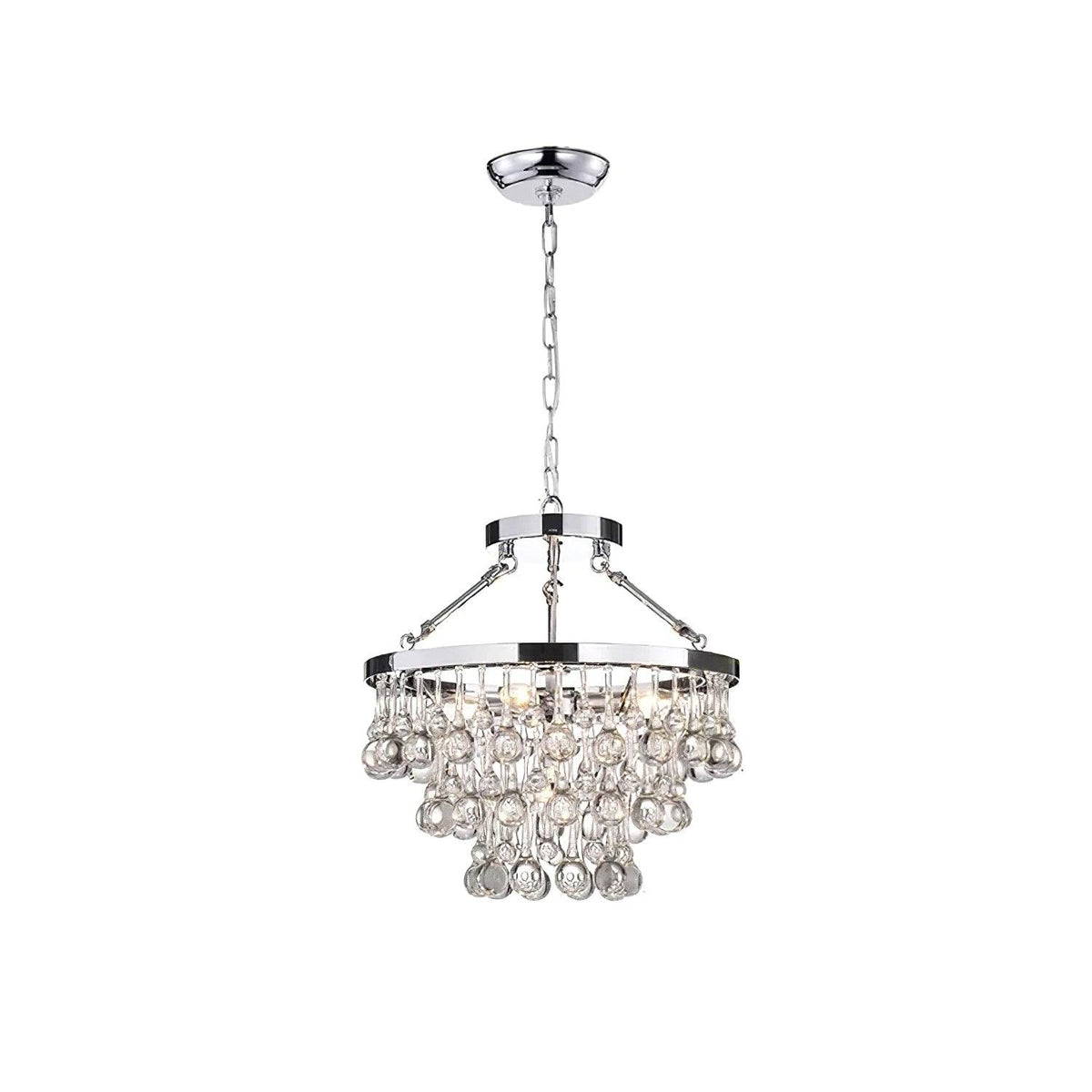 Avelis Postmodern Luxury Unique Tiered Crystal Chandelier