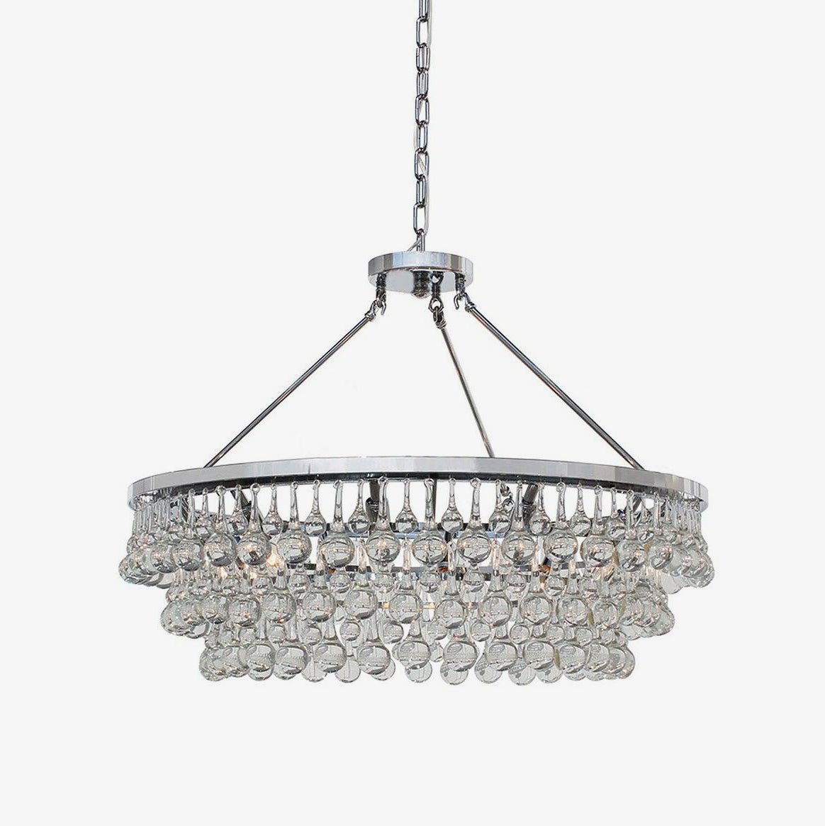 Avelis Postmodern Luxury Unique Tiered Crystal Chandelier
