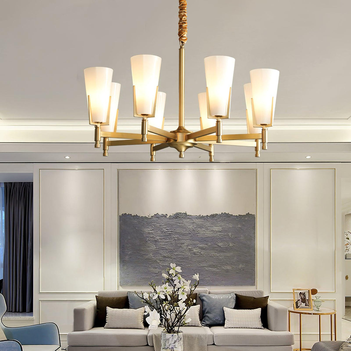 Gleam Luxury Brass Chandelier
