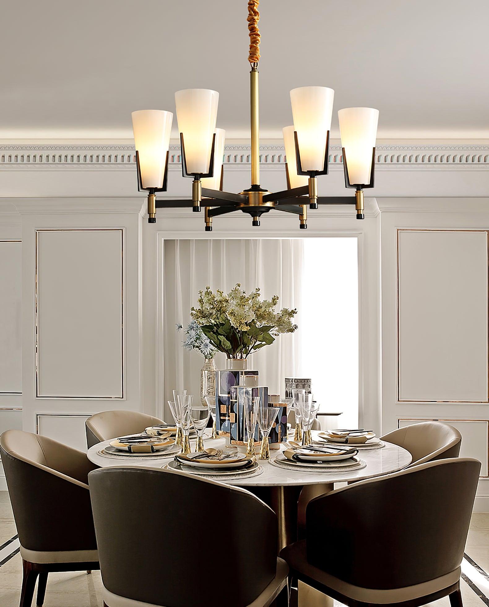 Gleam Luxury Brass Chandelier