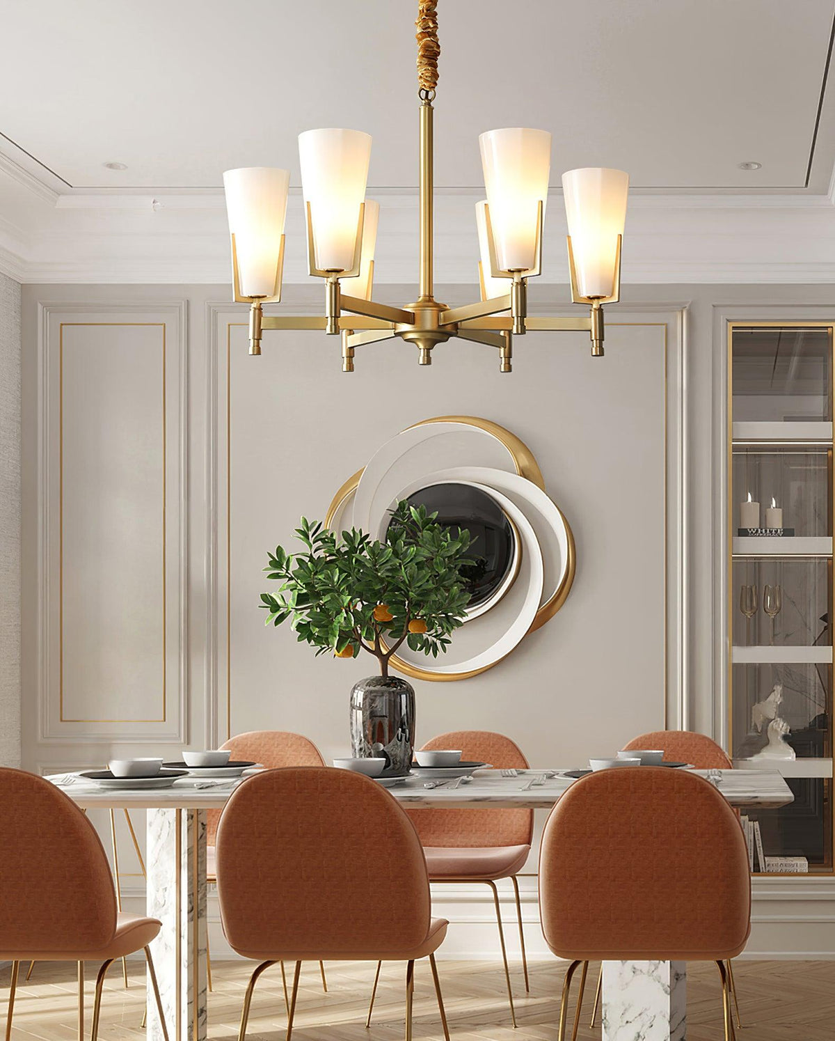 Gleam Luxury Brass Chandelier