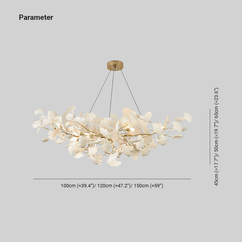 Olivia Luxury Chandelier Ceramics Living Room U Arc Shape