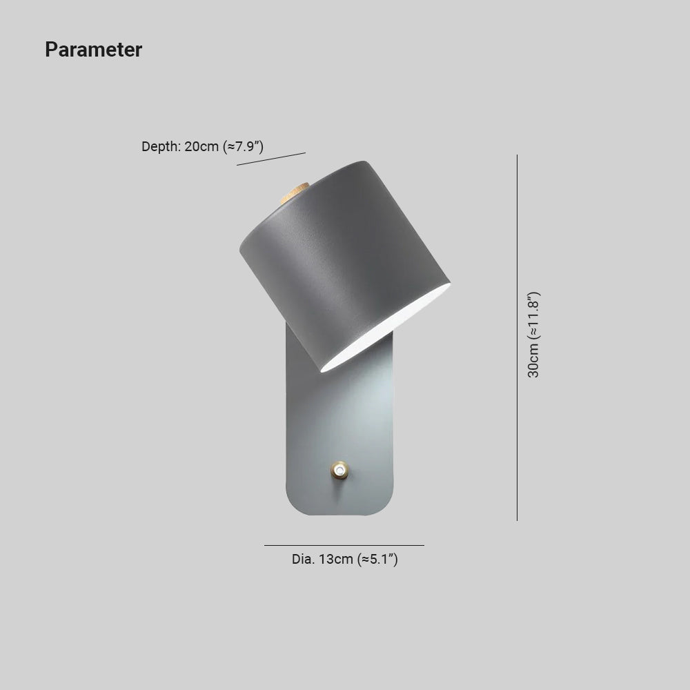 Lorena Rotatable Cylinder Wall Lamp