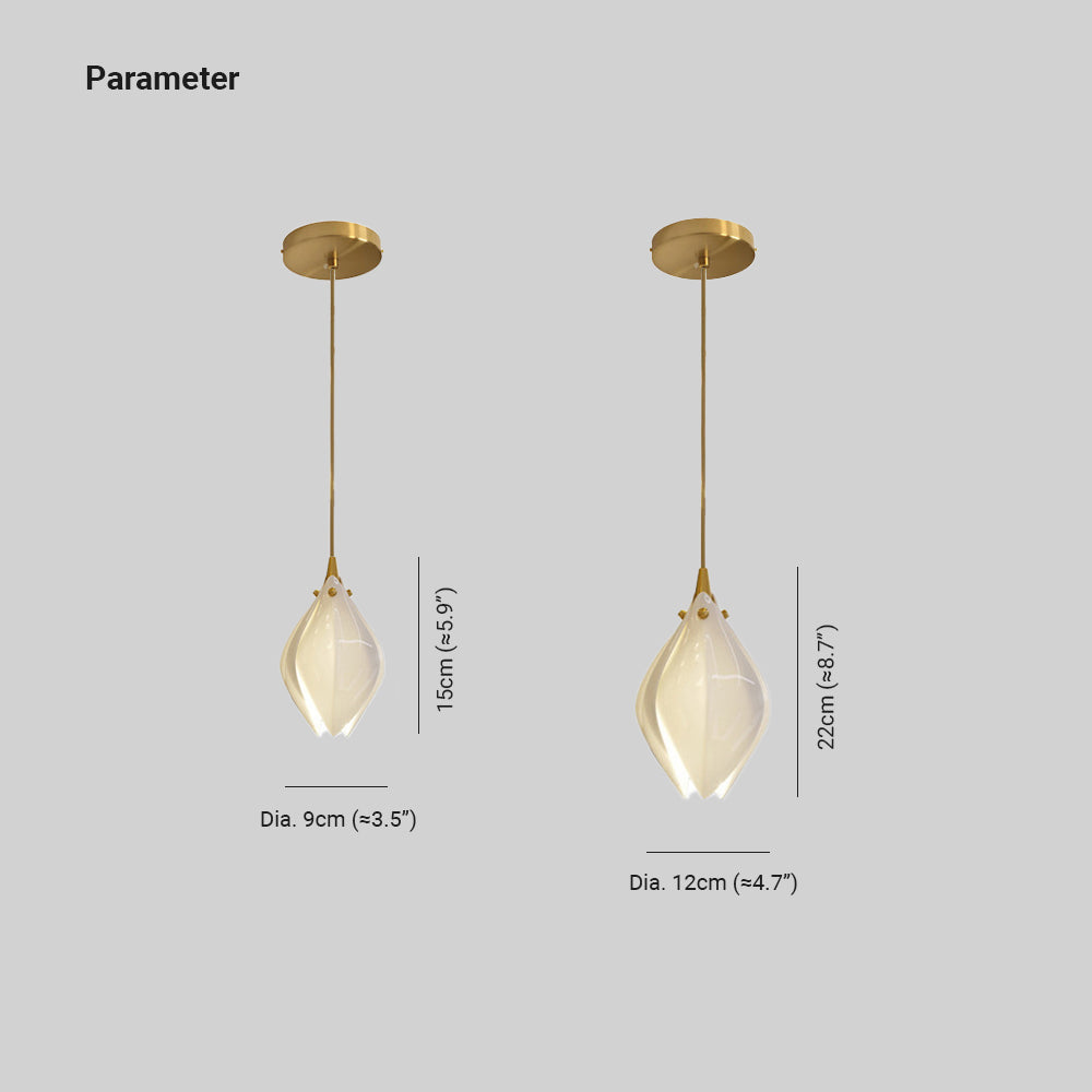 Tessa Pendant Lamp White Floral Ceramic