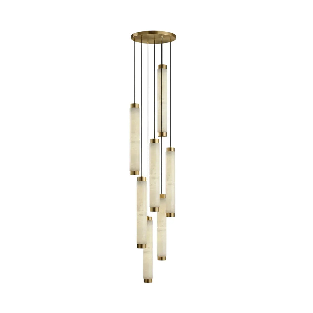 Lira Cylindrical Alabaster Pendant Light