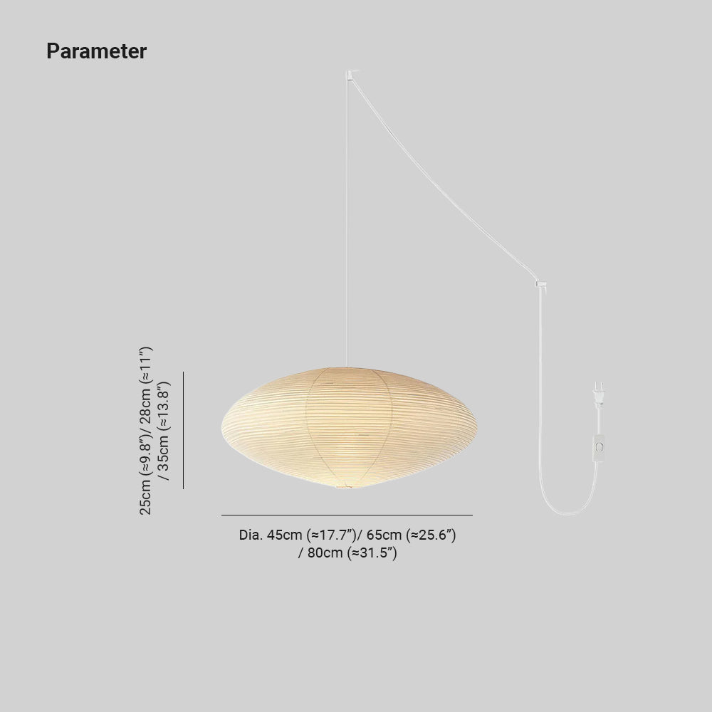 Anais Washi Paper Swag Pendant Light