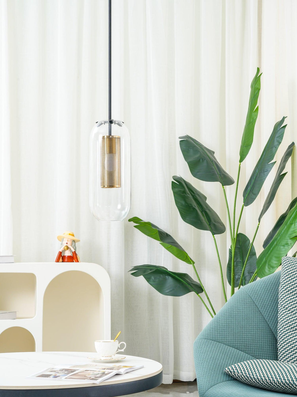 Sypharil Minimalist Glass Pendant Light