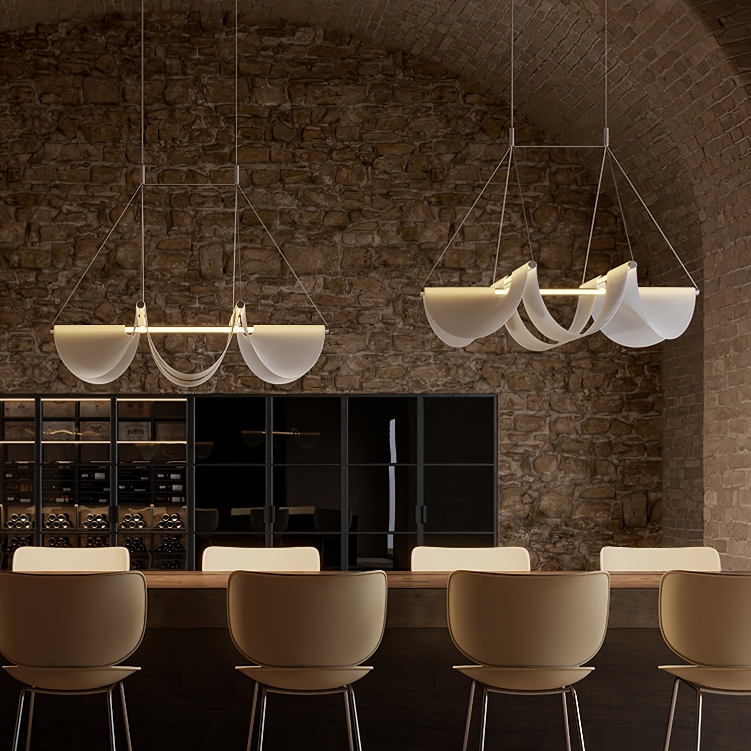 Avenuelle Postmodern Luxury Ribbon Pendant Lamp
