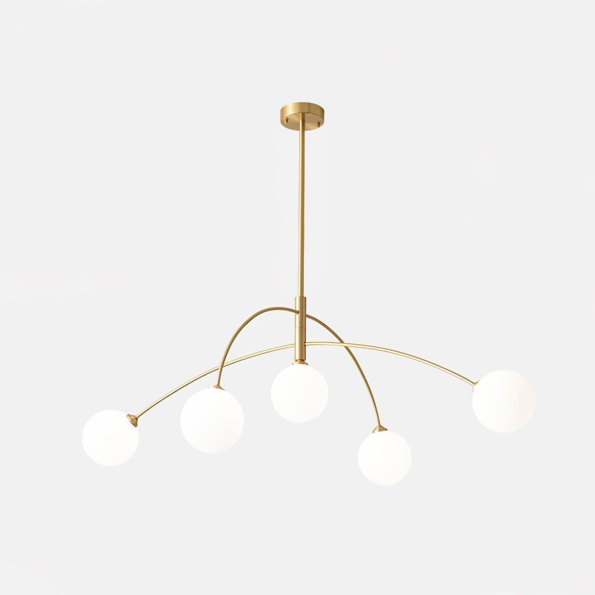 Orieliel Chandelier Valentina Arc Brass Elegant