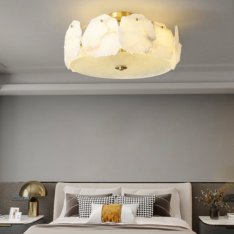 Peld Alabaster Flush Mount Light