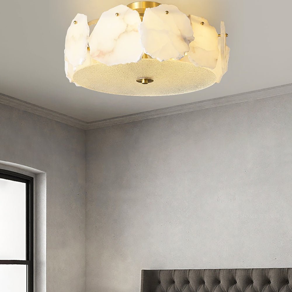 Peld Alabaster Flush Mount Light