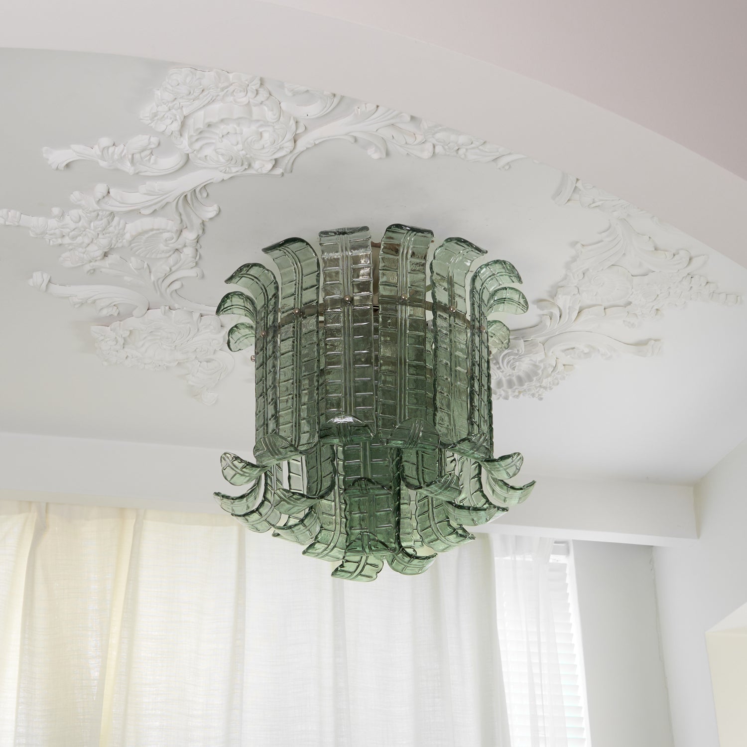 Eirisora Ceiling Lamp Murano Glass Petal Vintage