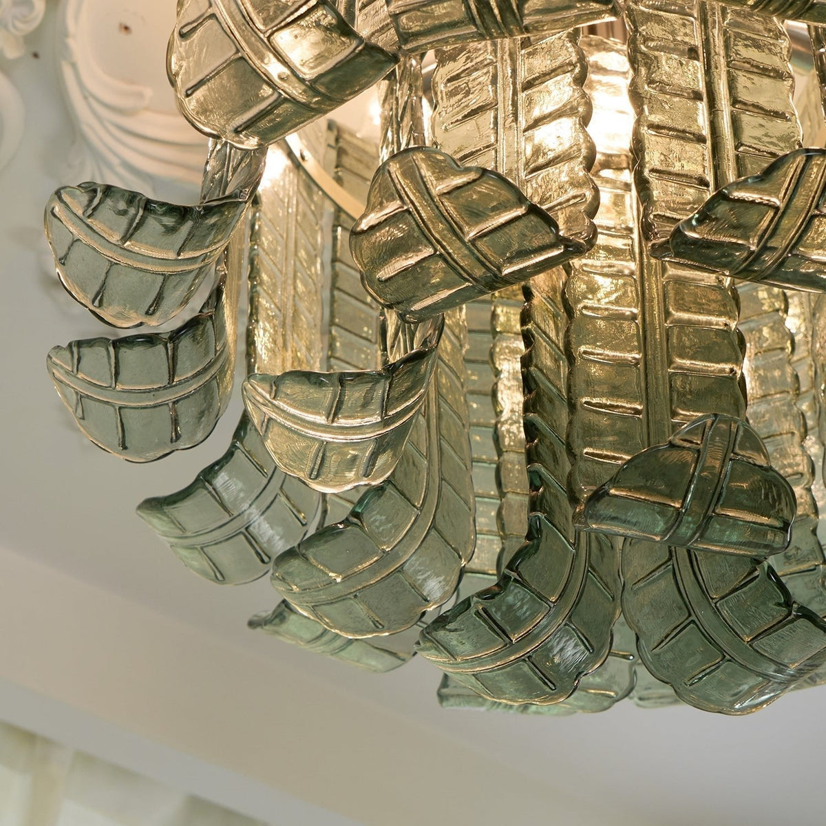 Eirisora Ceiling Lamp Murano Glass Petal Vintage