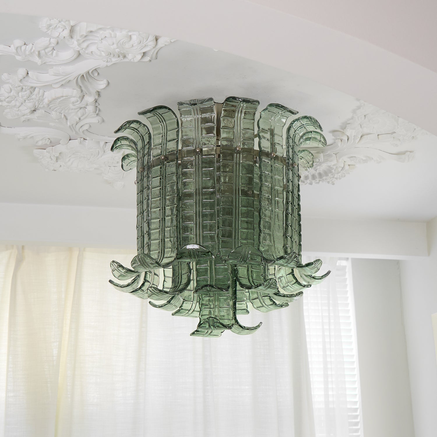 Eirisora Ceiling Lamp Murano Glass Petal Vintage