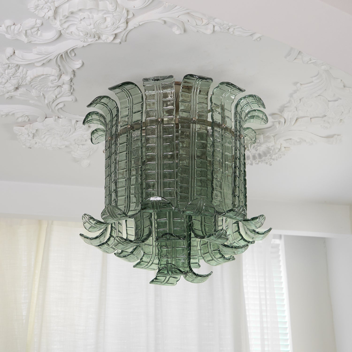 Eirisora Ceiling Lamp Murano Glass Petal Vintage