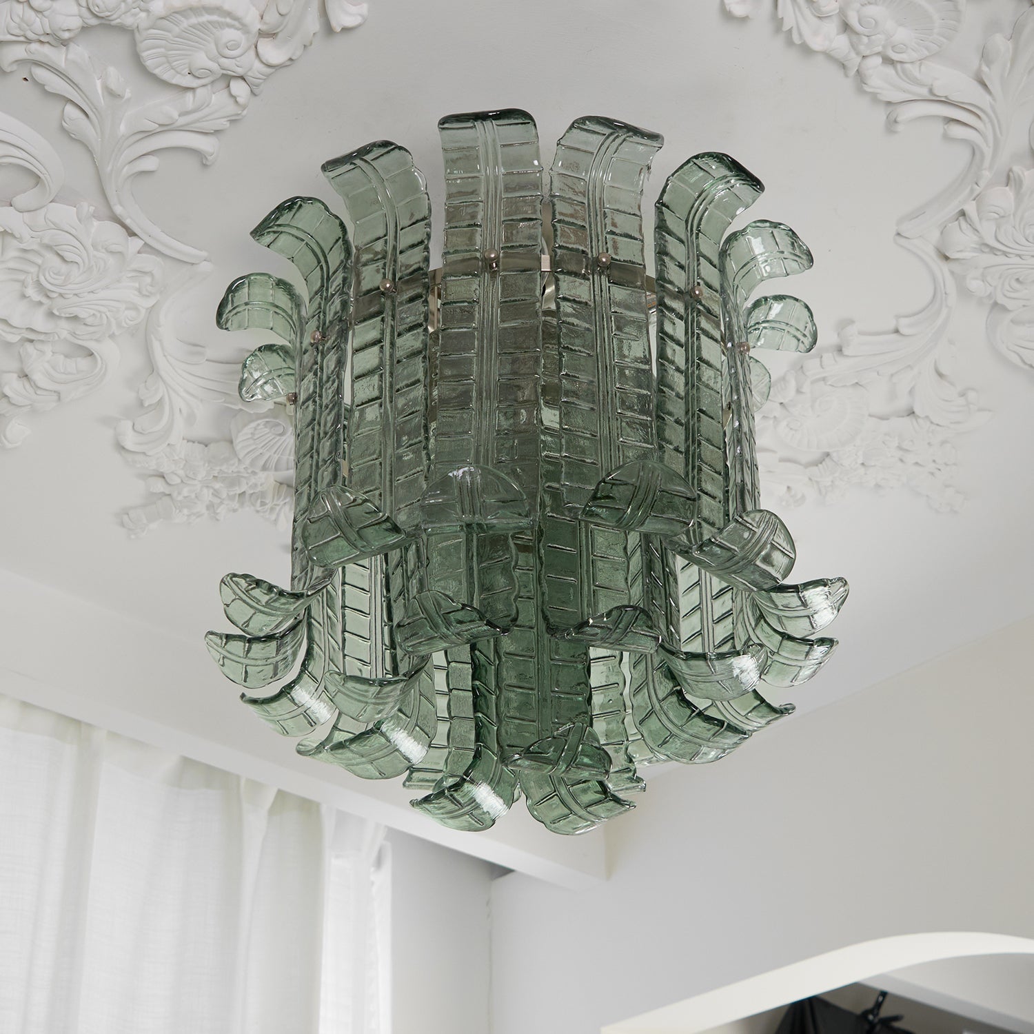 Eirisora Ceiling Lamp Murano Glass Petal Vintage