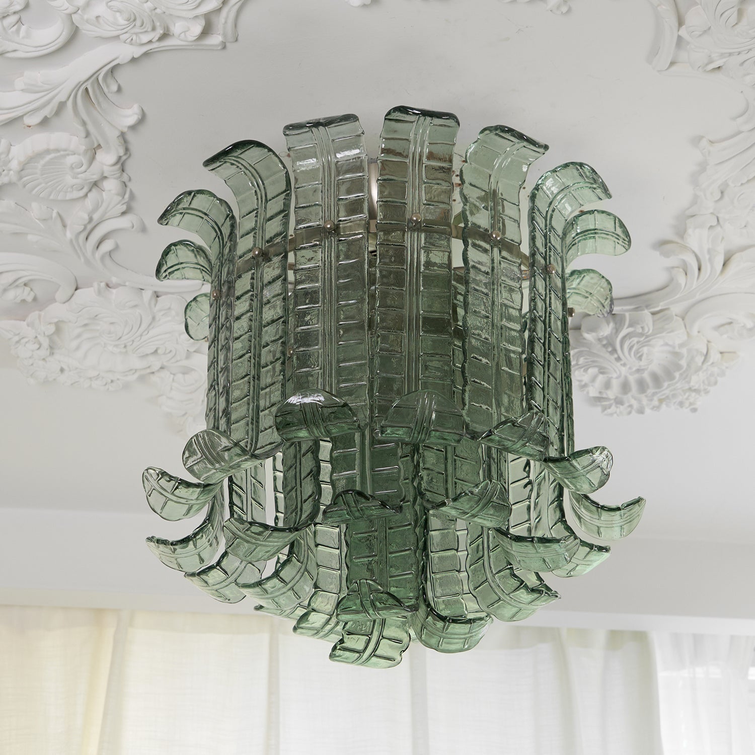 Eirisora Ceiling Lamp Murano Glass Petal Vintage